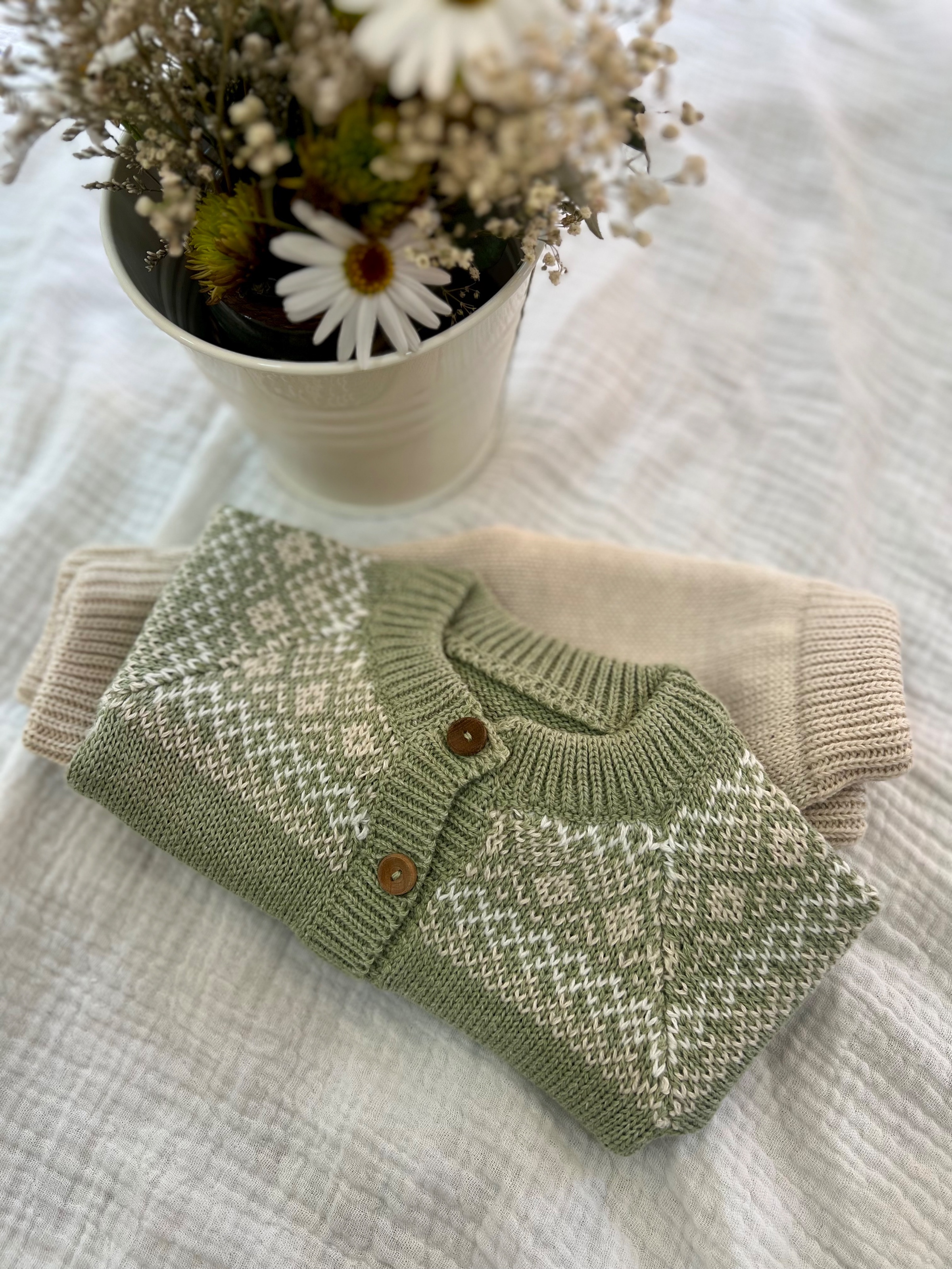 Conjunto Olivo suave 